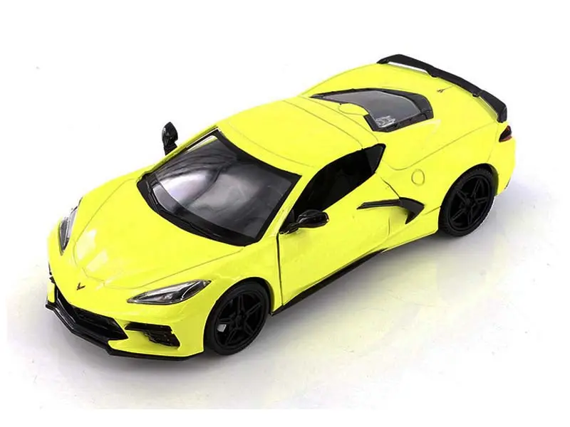 2020 Chevrolet Corvette C8 Stingray - Yellow (Timeless Legends) Diecast 1:24 Scale Model - Motormax 79360Yl 1