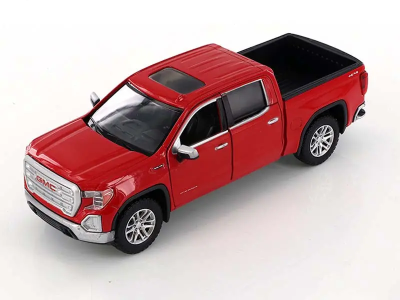 2019 Gmc Sierra 1500 Slt Crew Cab Pickup Truck - Red (Timeless Legends) Diecast 1:24 Scale Model - Motormax 79361Rd 1