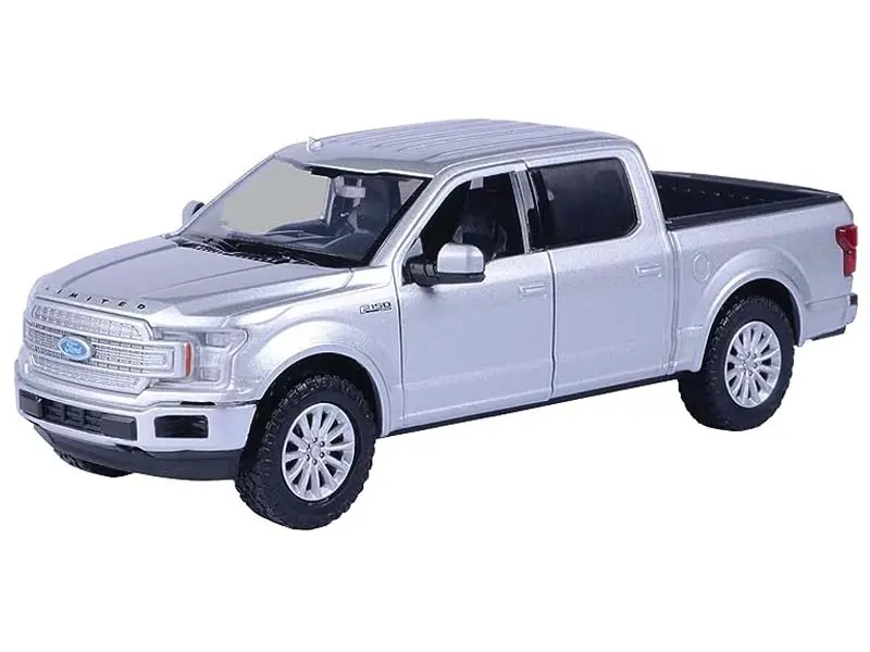 2019 Ford F-150 Limited Crew Cab Pickup Truck Metallic Silver (Timeless Legends) Diecast 1:27 Scale Model - Motormax 79364Sil 1