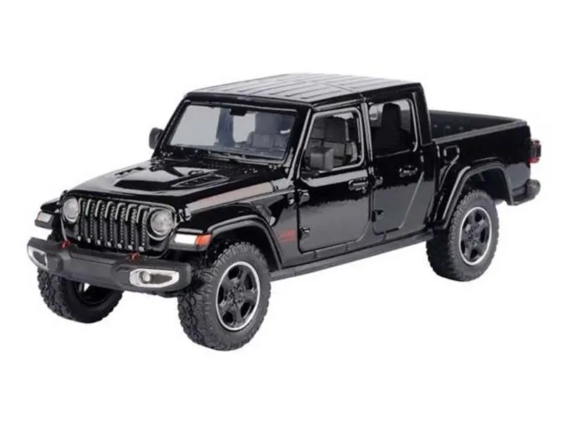 2021 Jeep Gladiator Rubicon - Black Closed Top (Timeless Legends) Diecast 1:24 Scale Model - Motormax 79368Bk 1