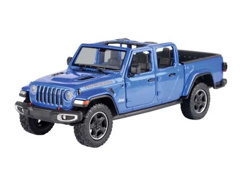 2021 Jeep Gladiator Rubicon Blue - Open Top Pickup Truck (Timeless Legends) Diecast 1:27 Model - Motormax 79370Bl 1