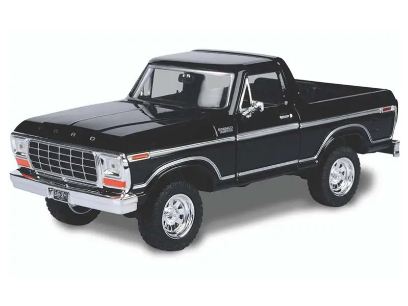 1978 Ford Bronco Custom - Black (Timeless Legends) Diecast 1:24 Scale Model - Motormax 79374Bk 1