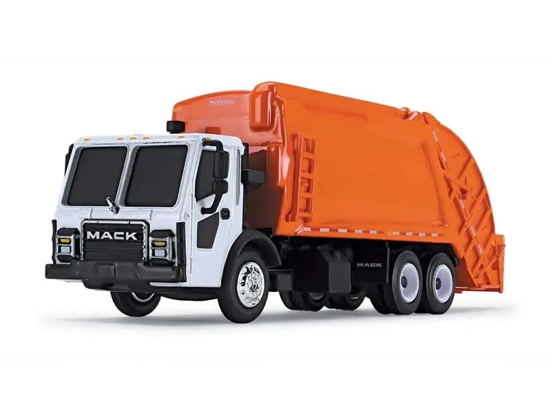 Mack Lr W/ Mcneilus Meridian Rear Loader Diecast 1:87 Ho Scale Model - First Gear 80-0353 1