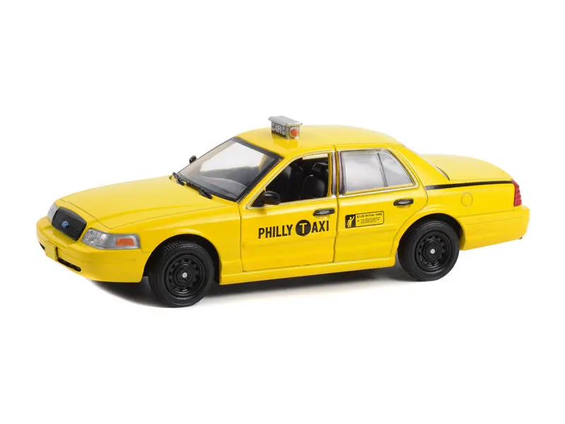 1999 Ford Crown Victoria - Creed Philly Taxi (Hollywood) Series 17 Diecast 1:24 Scale Model - Greenlight 84173 1