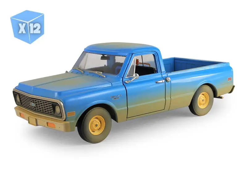 12 Pack 1971 Chevrolet C-10 Diecast 1:24 Scale Model - Greenlight 84223 1