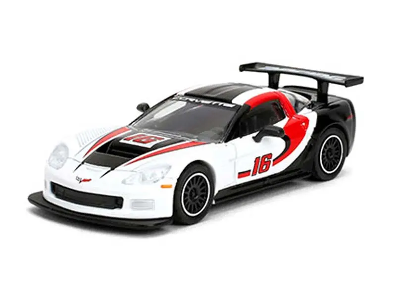 2005 Chevrolet Corvette C6 R – White (Collector Series Wave 2 2025) Diecast 1:64 Scale Model - Majorette 8505001012 1