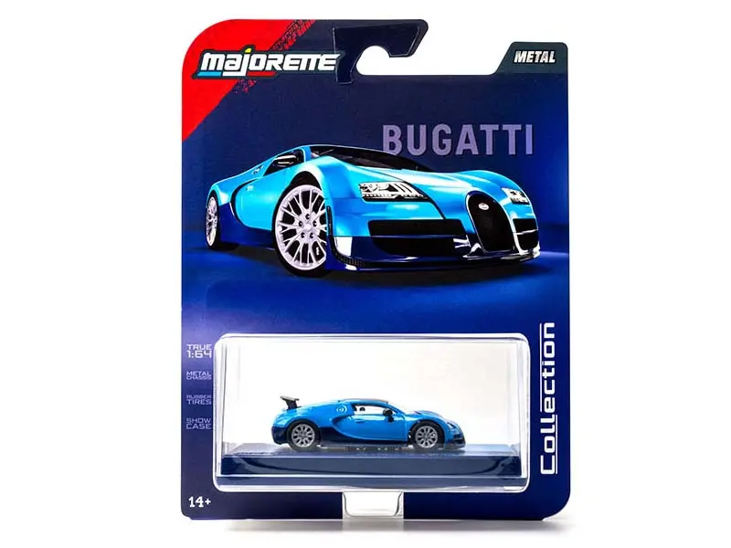 Pre-Order 2005 Bugatti Veyron – Blue (Collector Series Wave 4 2026) Diecast 1:64 Scale Model - Majorette 8505001024 1