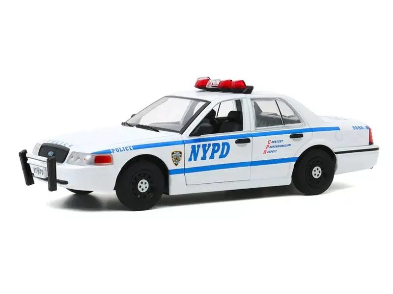 2011 Ford Crown Victoria Police Interceptor - New York City Police Department (Hot Pursuit) Diecast 1:24 Scale Model - Greenlight 85513 1