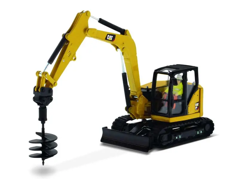 Cat Caterpillar 308 Cr Mini Hydraulic Excavtor Next Generation (High Line Series) 1:50 Scale Model - Diecast Masters 85596 1