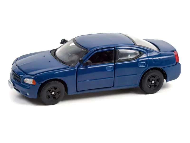 Detective Kate Beckett's 2006 Dodge Charger - Midnight Blue Pearlcoat Diecast 1:43 Scale Model - Greenlight 86604 1