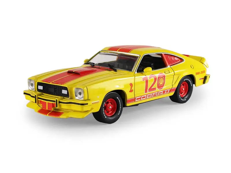 Pre-Order 1976 Ford Mustang Cobra Ii – Shell 120Th Anniversary Diecast 1:43 Scale Model - Greenlight 86645 1