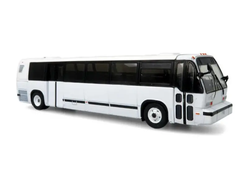 1999 Tmc Rts Transit Bus Blank White Diecast 1:87 Scale Model - Iconic Replicas 87-0320 1