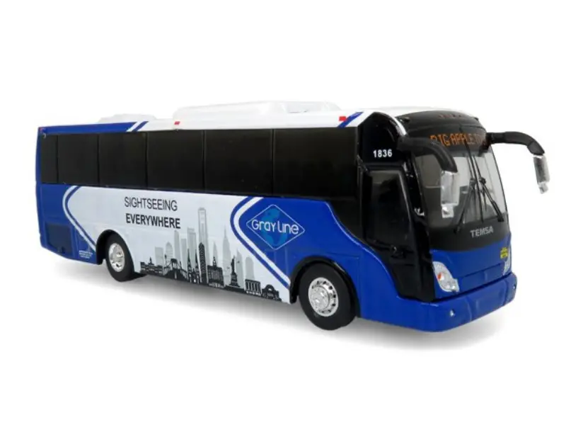 Temsa Ts35e Coach: Gray Line Sightseeing Diecast 1:87 Scale Model - Iconic Replicas 87-0361 1