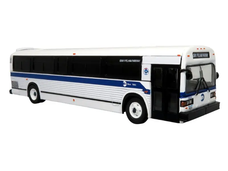 Mci Classic Suburban Bus: Mta New York City Express Diecast 1:87 Scale Model - Iconic Replicas 87-0388 1