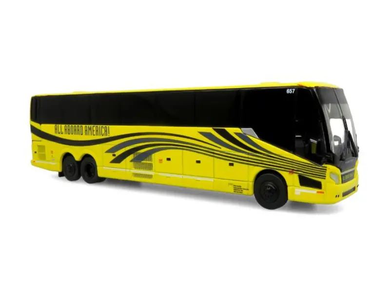 Prevost H3-45 Coach: All Aboard America Diecast 1:87 Scale Model - Iconic Replicas 87-0420 1