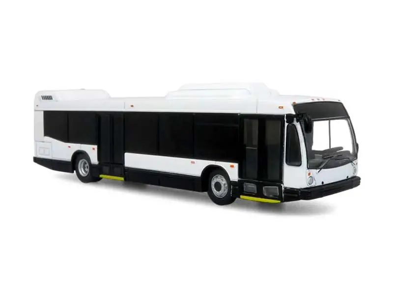 Nova Bus Lfsd Transit Bus: Blank White Diecast 1:87 Scale Model - Iconic Replicas 87-0502 1