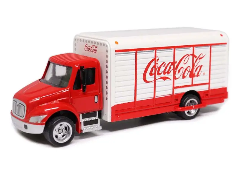 Coca-Cola Beverage Truck Red & White Diecast 1:87 Ho Scale Model - Motorcity Classics 870001 1