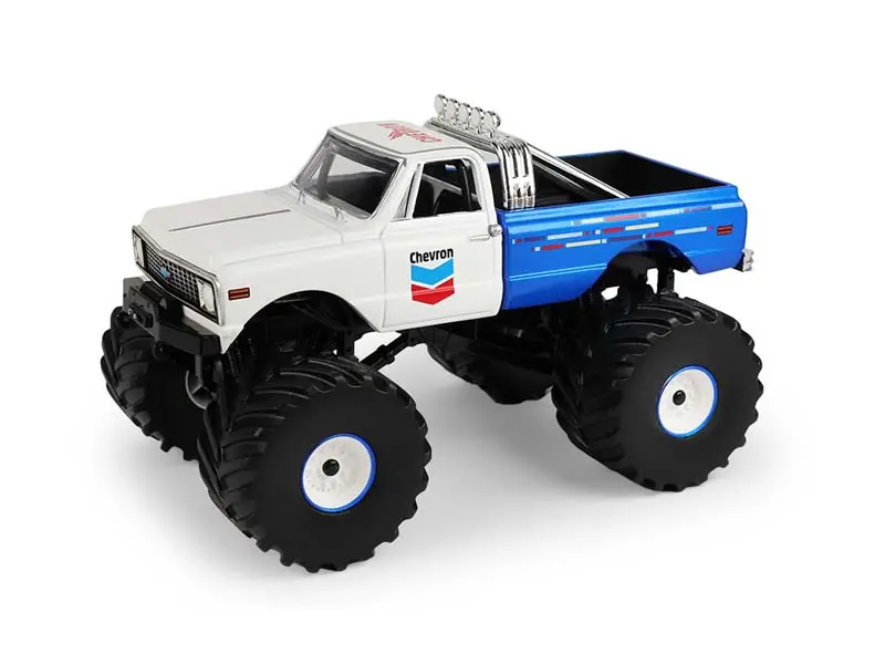 1972 Chevrolet K-10 Monster Truck (Kings Of Crunch – Chevron 150Th Anniversary) Diecast 1:43 Scale Model - Greenlight 88063 1