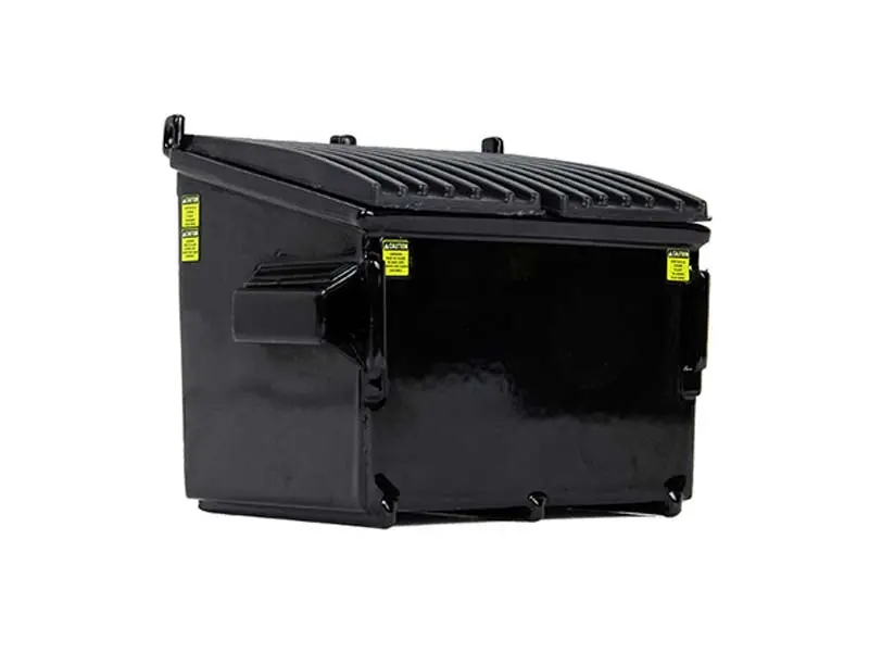 Refuse Trash Bin Black 1:34 Diecast Model - First Gear 90-0533 1