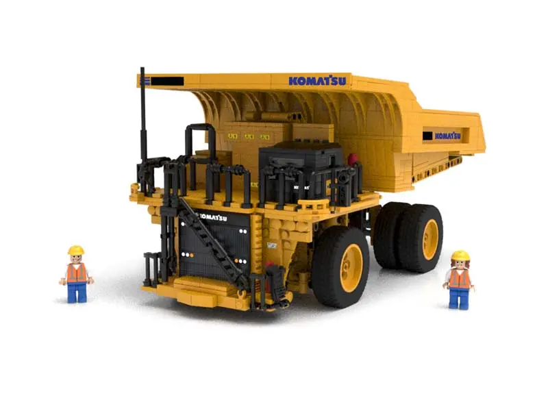 Komatsu Mining Dump Building Block Set Model - First Gear 90-0612 1