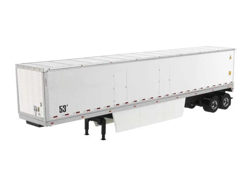 53' Dry Cargo Van Trailer - White (Transport Series) 1:50 Scale Model - Diecast Masters 91021 1