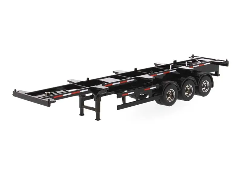 40' Skeleton Trailer Black (Transport Series) 1:50 Scale Model - Diecast Masters 91024 1