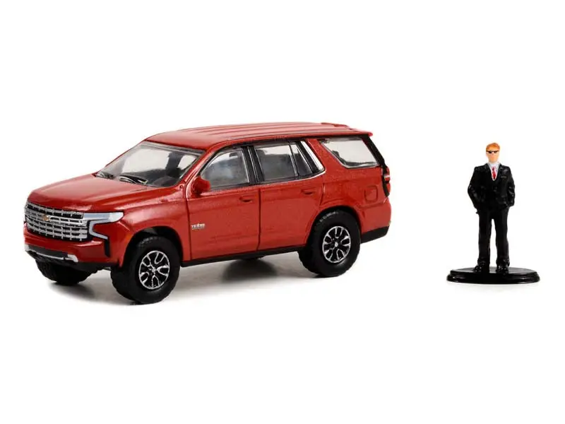 2022 Chevrolet Tahoe Lt Texas Edition W/ Man In Suit (The Hobby Shop) Series 14 Diecast 1:64 Scale Model - Greenlight 97140F 1