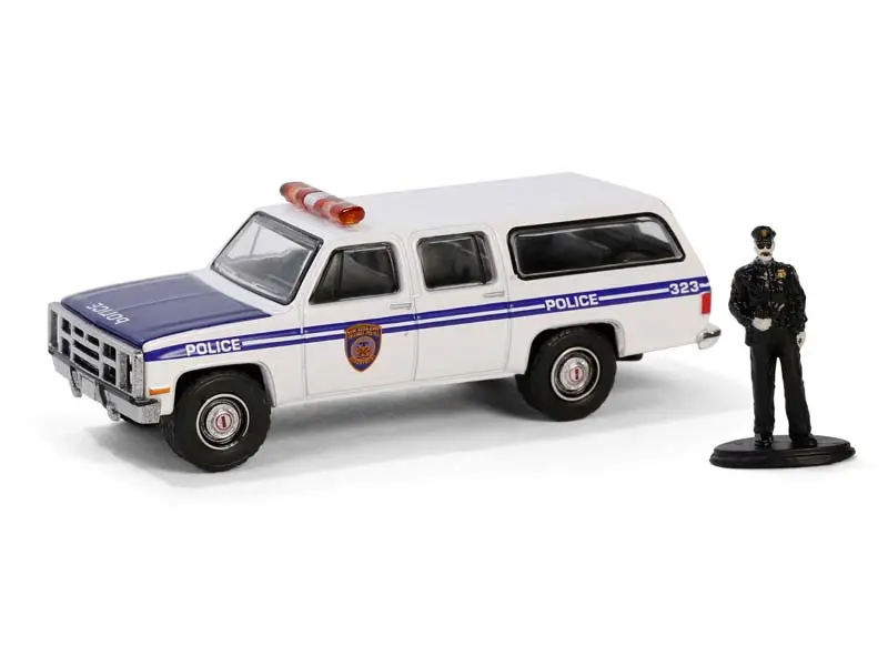 48 Count Case - 1985 Gmc Suburban 2500 – New York City Transit Police W/ Officer Figure (The Hobby Shop Series 16) Diecast 1:64 Scale Model - Greenlight 97160D 1