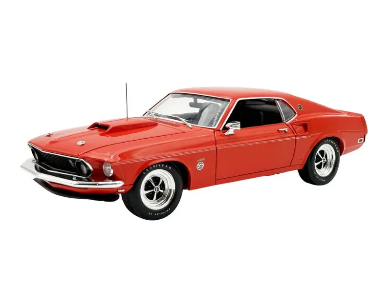 1969 Ford Mustang 600 - Flower Power Red Diecast 1:18 Scale Model - Acme A1801890 1