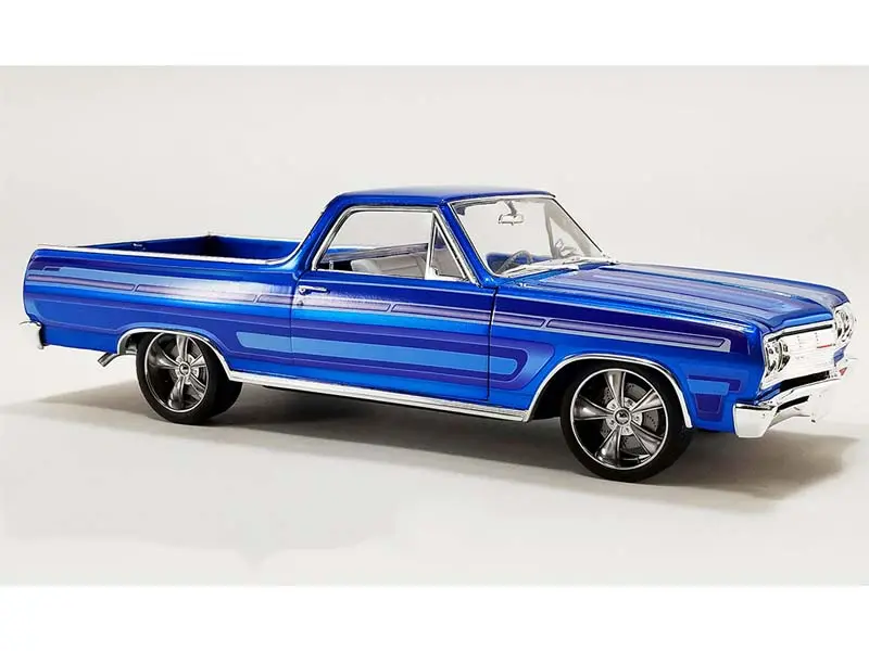 1965 Chevrolet El Camino – Laser Blue – Southern Kings Customs (Limited 1 Of 222) Diecast 1:18 Scale Model - Acme A1805414 1