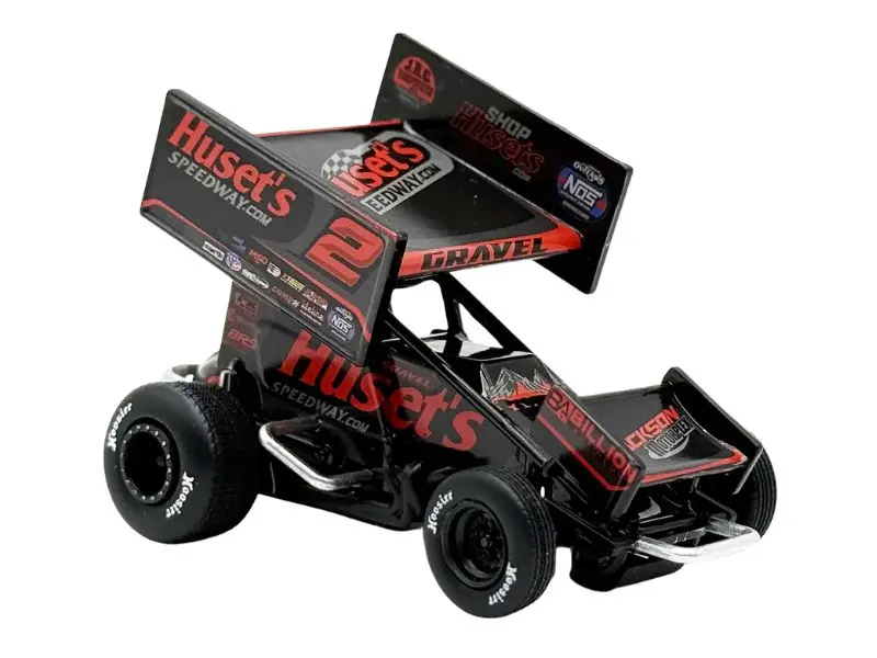 2025 #2 Huset's Speedway Sprint Car - David Gravel Diecast 1:50 Scale Model - Acme A5025003 1