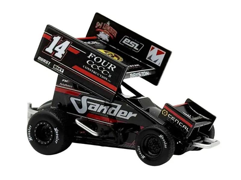 2025 #14 Four Cccc's Construction Sprint Car - Spencer Bayston Diecast 1:50 Scale Model - Acme A5025006 1