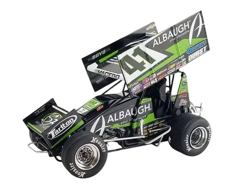 2025 #41 Albaugh Sprint Car - Carson Macedo Diecast 1:50 Scale Model - Acme A5025008 1