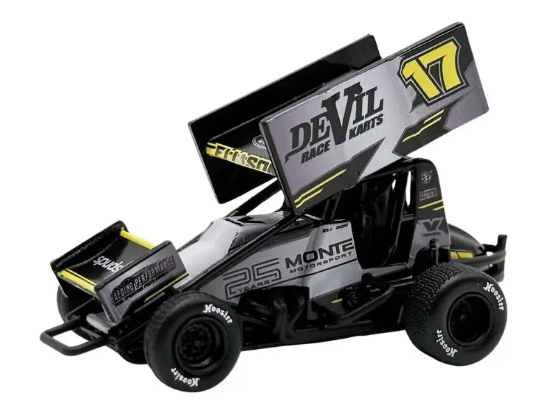 2025 #17 Monte Motorsports Sprint Car - Cory Eliason Diecast 1:50 Scale Model - Acme A5025009 1
