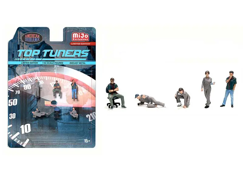 Top Tuners Figure Set (Mijo) Diecast 1:64 Scale Model - American Diorama Ad2412 1