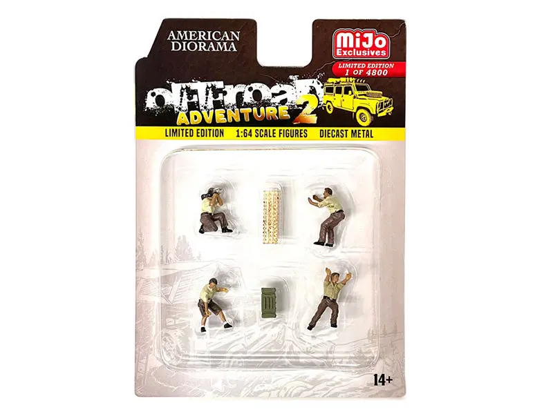 Off Road Adventure Ll Figure Set (Mijo Exclusives) Diecast 1:64 Scale Model - American Diorama Ad76496 1