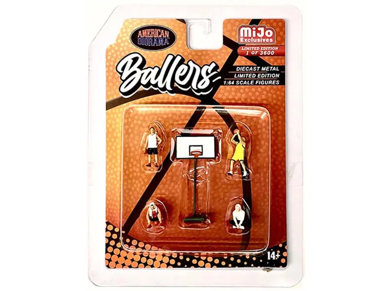 Ballers Set (Mijo Exclusives) Diecast 1:64 Scale Model - American Diorama Ad76516 1