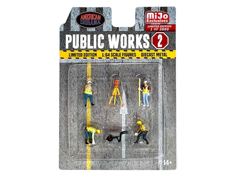 Public Works 2 (Mijo Exclusives) Diecast 1:64 Scale Model - American Diorama Ad76519 1