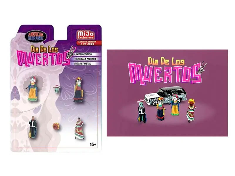 Dias De Los Muertos (Mijo Exclusives) Diecast 1:64 Scale Figures - American Diorama Ad76527 1