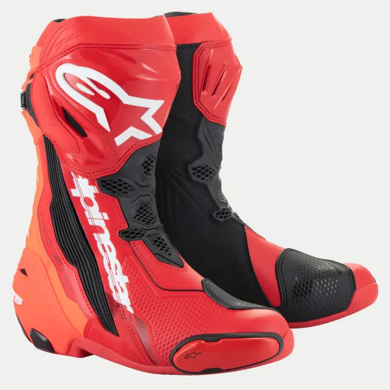 Alpinestars Supertech R V2 Boots - Red Fluro-Red 1