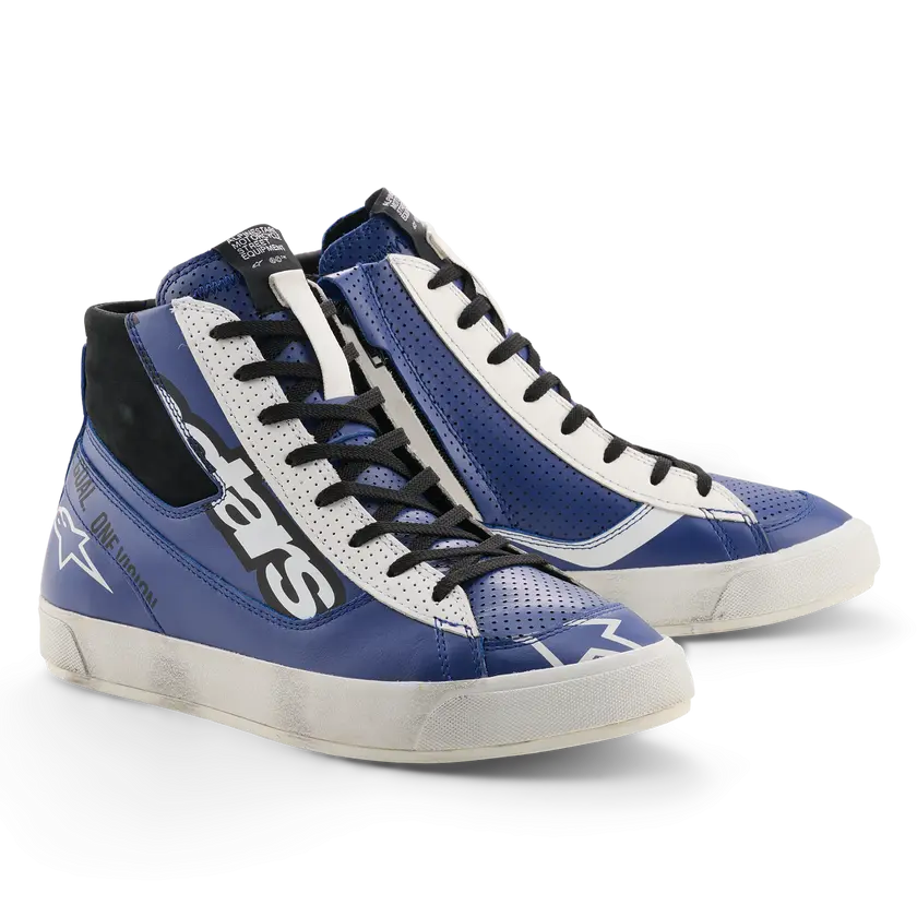 Alpinestars Stated Flair Ride Shoes - Bright Blue White Black 1