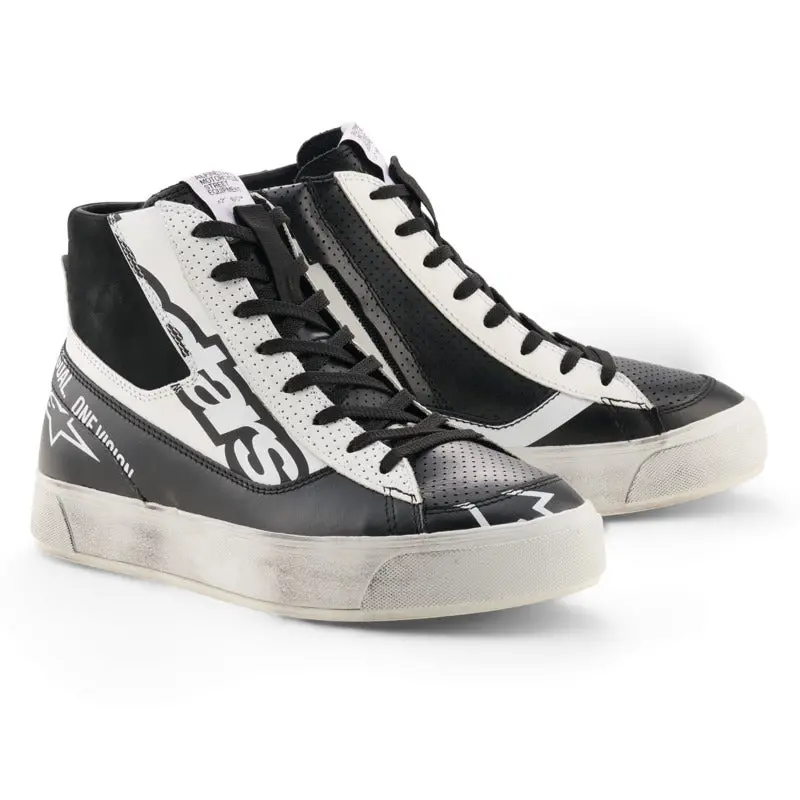 Alpinestars Womens Stella Stated Flair Ride Shoes - Black White 1