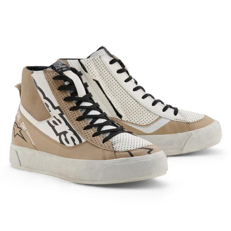 Alpinestars Womens Stella Stated Flair Ride Shoes - Warm Gray White 1