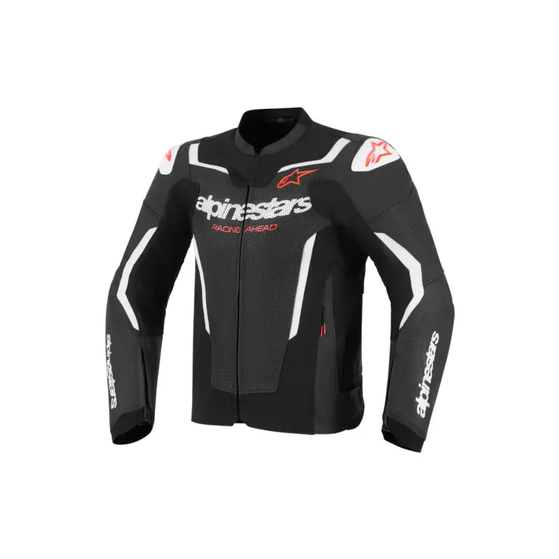 Alpinestars Gp Force V2 Leather Air Jacket - Black White 1