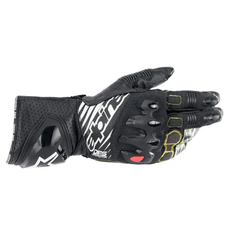 Alpinestars Gp Tech V2 Leather Gloves - Black White 1