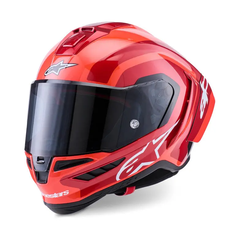 Alpinestars Supertech R10 Arius Helmet Ece06/Dot/Fi - Black/White/Double Red Gloss 1