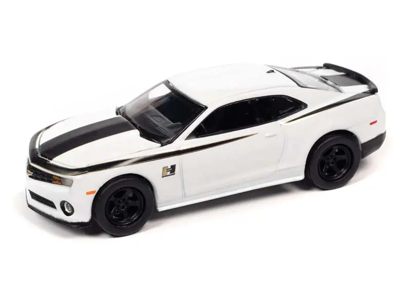 2010 Chevrolet Camaro Hurst Edition Summit White W/ Black Graphics (Modern Muscle) Diecast 1:64 Scale Model - Auto World Aw64382a 1