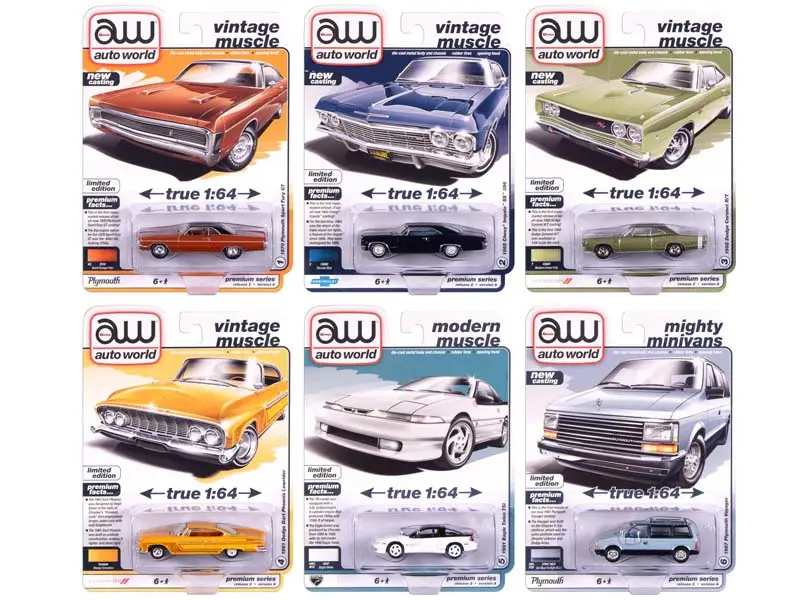Premium 2025 Release 2 Set A Diecast 1:64 Scale Model - Auto World Aw64512a 1