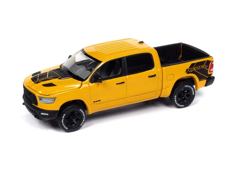 24 Count Case - 2023 Dodge Ram Rebel Havoc Edition – Baja Yellow Diecast 1:64 Scale Model - Auto World Awsp164a 1