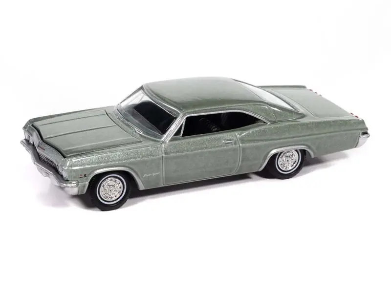 1965 Chevrolet Impala Willow Green Diecast 1:64 Scale Model - Auto World Awsp193b 1